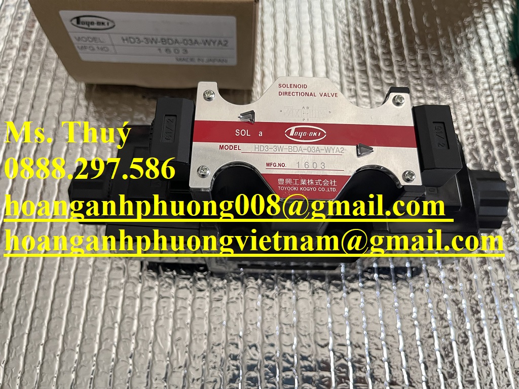 GIÁ TỐT - Van thuỷ lực Toyo - Oki HD3-3W-BDA-03A-WYA2 - Toàn Quốc